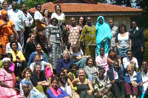 Participants and organizational team at the the Nairobi international working meeting 2007